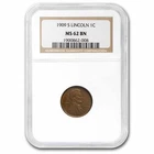 1909-S Lincoln Cent MS-62 NGC (Brown)
