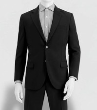 Nautica Men's Black Solid Modern Fit Bi-Stretch Suit Separate Jacket Size 38R