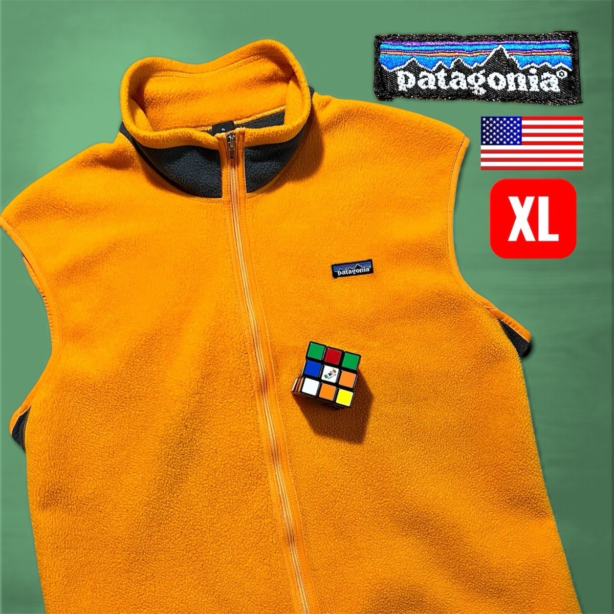 90s Vintage Patagonia USA XL Fleece Vest Body Warmer Jacket Liner