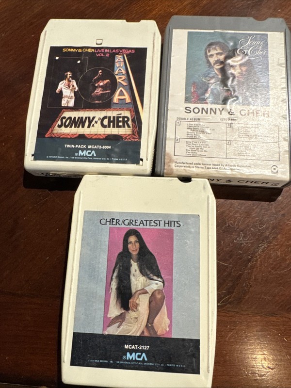 Sonny And Cher And Cher Solo Eight Track Tapes Played Through