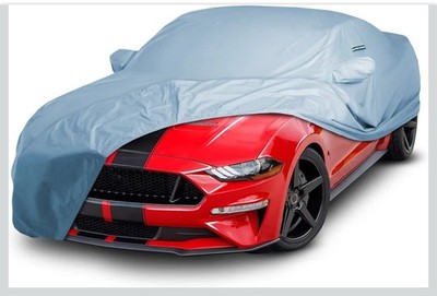 iCarCover Custom Car Cover for 2005-2023 Ford Mustang, Waterproof. Sky Gray. 