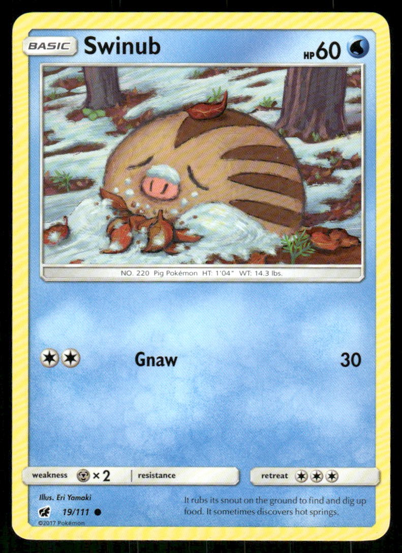 Swinub SM - Crimson Invasion [19/111] Common NM Pokemon