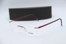 NEW SILHOUETTE 5567 MA 3040 RED GUNMETAL AUTHENTIC FRAME EYEGLASSES 51-15