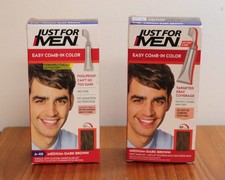 LOT OF 2 Just For Men Easy Comb In Targeted Gray Coverage Medium Dark Brown A-40