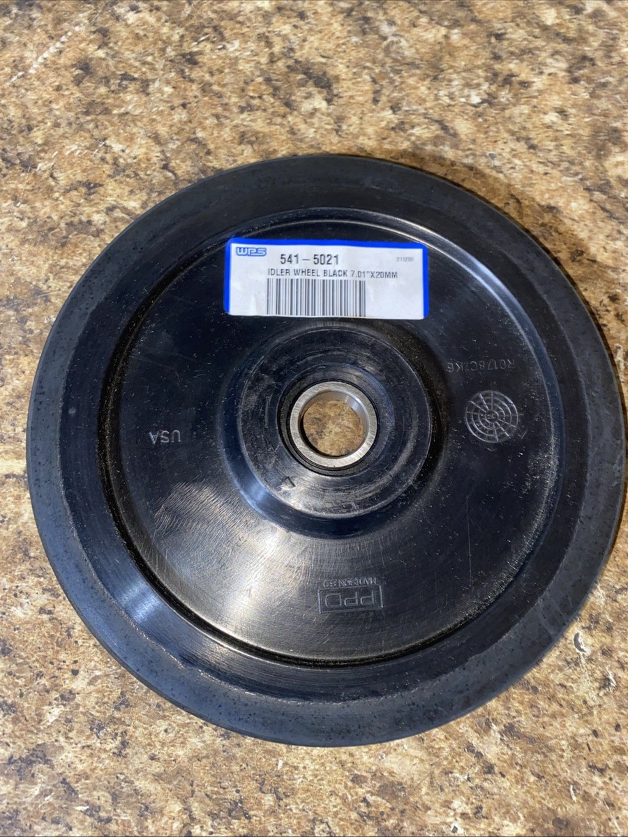 NOS Black Snowmobile Idler Wheel 7.01