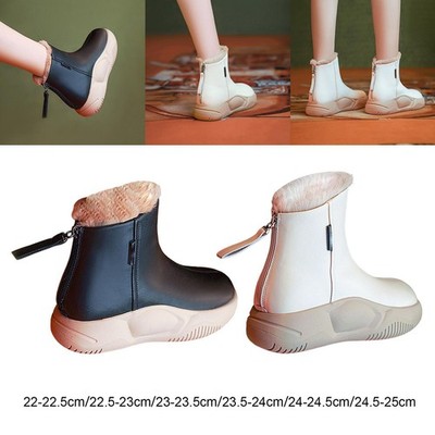 Damen Schneestiefel weich Plüsch bequem rutschfest für Outdoor Trail Wanderer