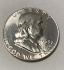 1963 (D) Franklin Half Dollar Uncirculated 90% Silver 50C US Coin