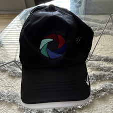 Nike Heritage86 Black Baseball Cap M/L Adjustable Breathable Golf Logo