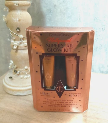 Charlotte Tilbury Hollywood Superstar Glow Kit 2 x Beauty Light Wands New Boxed