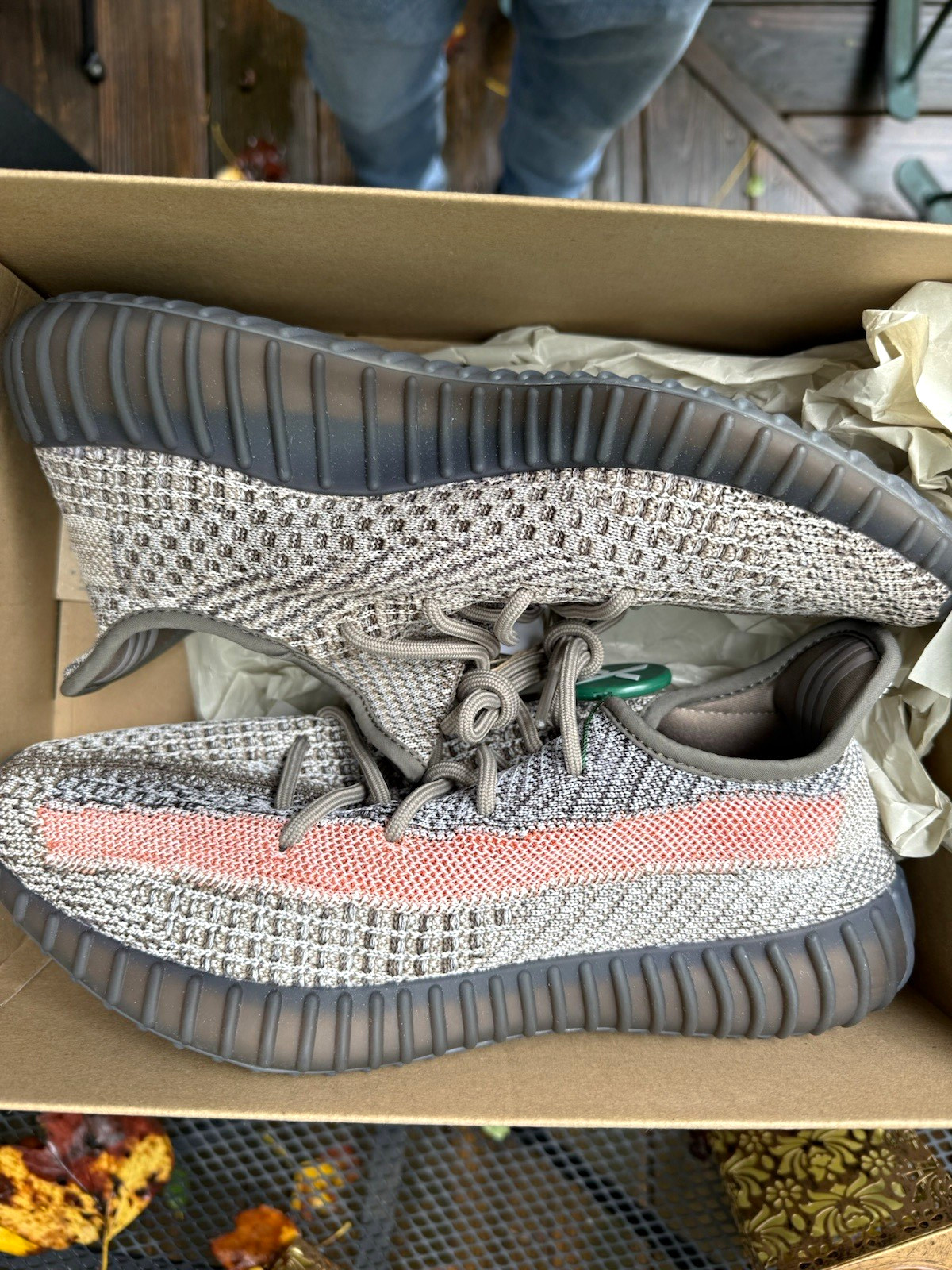 adidas Yeezy Boost 350 V2 Ash Stone GW0089 Primeknit Low Top Lace Up