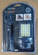 NEW Zeikos LED Video Light w/ Bonus Bracket ZE-DS28 / 5500K LED Free US Ship