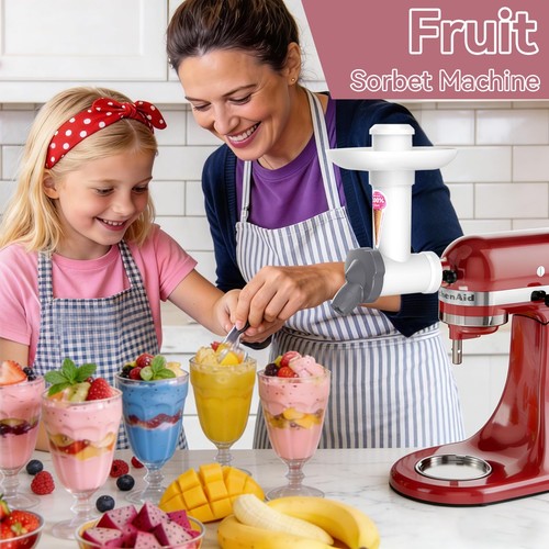 Eismaschine Aufsatz für KitchenAid Standmixer, Milchfrei Gefroren Früchte... - Bild 2 von 9