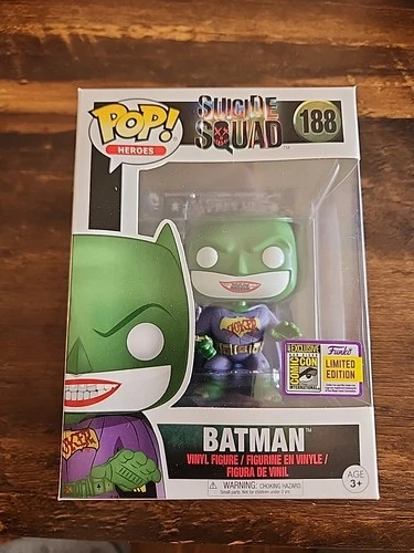 Funko Pop Suicide Squad Batman #188 2017 San Diego Comic Convention Exclusive LE