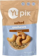 (Free Duty Tax) Yupik Roasted Salted Whole Cashews, 8 Oz, Gluten-Free, Koshe