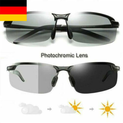 Polarisierte selbsttönende Sonnenbrille Herren UV400 Fahrübergangslinse DE. - Bild 2 von 13