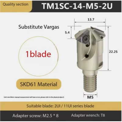 Thread milling toolholders M14 - 40mm Combined thread milling cutter-head