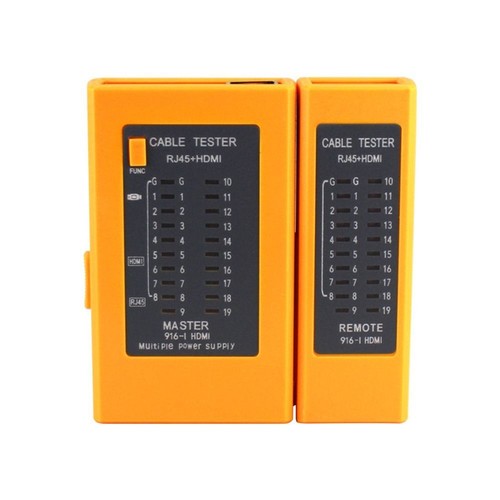 2 in 1 HDMI Wire Tester Battery Powered Ethernet Tester Checker RJ45 Cat5 Cat6