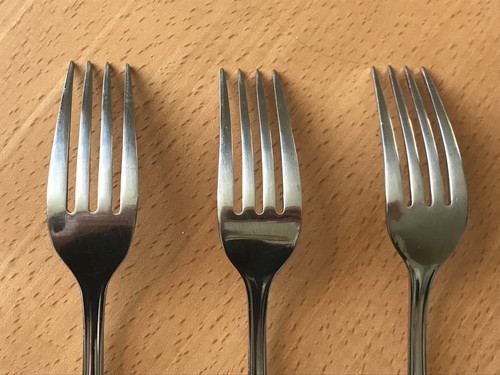 OSI Edelstahl Tafelgabeln 3er Set Besteck Utensil 8" - Bild 5 von 7
