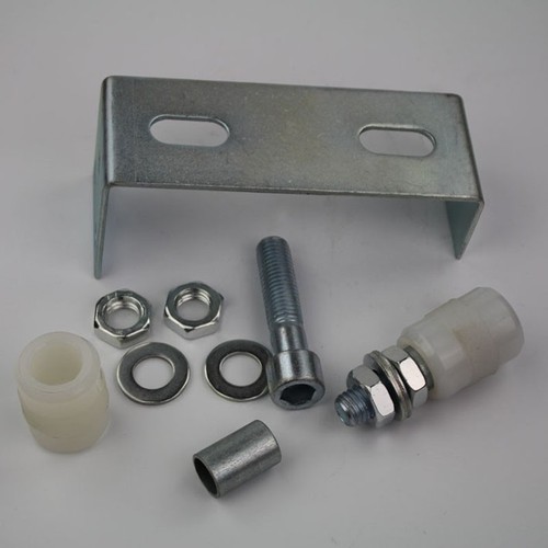 4L-1 Sliding Gate Upper Guide Nylon Roller w/ Electroplated Bracket Anti-rush - Picture 3 of 4