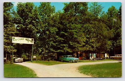1950s 4-H Camp Palmer Entrance~Fulton County~Fayette Ohio OH~Vintage Postcard