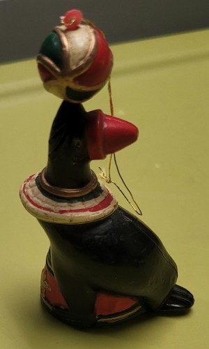 Kurt Adler Circus Black Seal Christmas Ornament KSA 1991 Performance Santa's - 第 4/5 張圖片