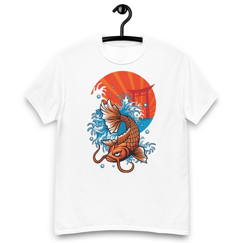 Koi Fish Herren Heavyweight Tee - Bild 3 von 12