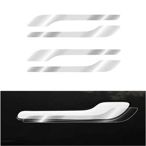 4pcs For Tesla Model 3 Y 2021 Side Door Handle Decor Exterior Cover Trim Decal - Picture 18 of 18