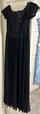 Sherri Hill Black dress size 4, worn once, beaded top, excellent condition