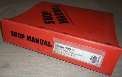 DAEWOO MEGA 300-V WHEEL LOADER SERVICE SHOP REPAIR MANUAL BOOK S/N 1001-UP