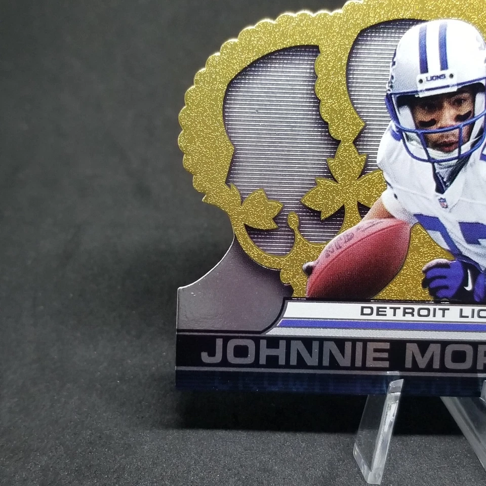 Johnnie Morton 2001 Crown Royale Detroit Lions NFL Football #52 Sports Cards - Image 3 of 4