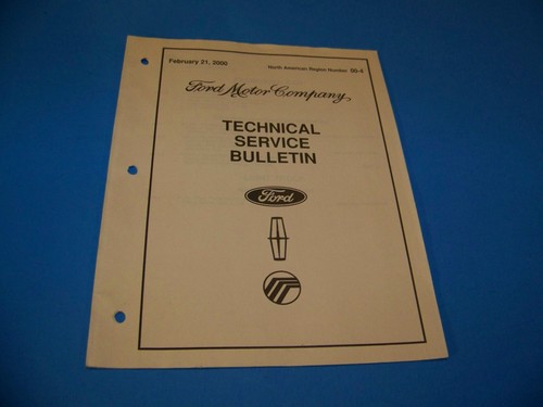 Ford Technical Service Bulletin February 21, 2000 - 第 1/4 張圖片