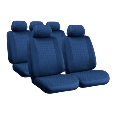 Set Schonbezüge Cordinate Blau Für Plätze Auto Sitzbezüge Vorne + Hinten Avio