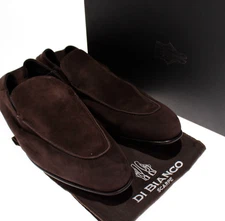 Di BIanco NWB Gallipoli Suede Loafers Size 13 US In Mahogany Brown