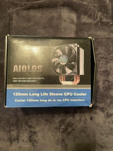 Rosewill ROCC-12001 AIOLOS - 120mm CPU Cooler w/ Long Life Sleeve