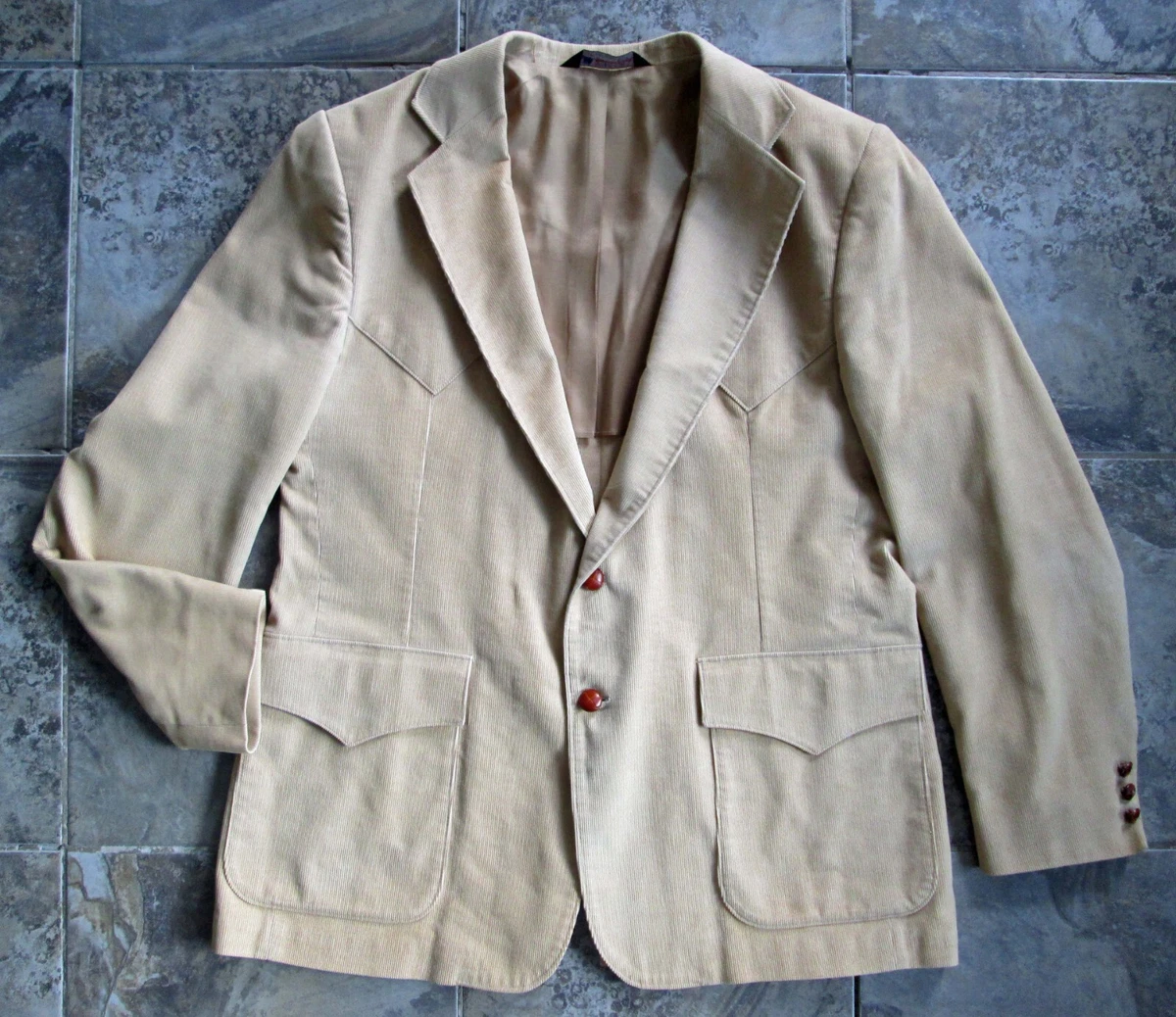 Vintage H Bar C California Ranchwear Dress Jacket 46L Suit Coat