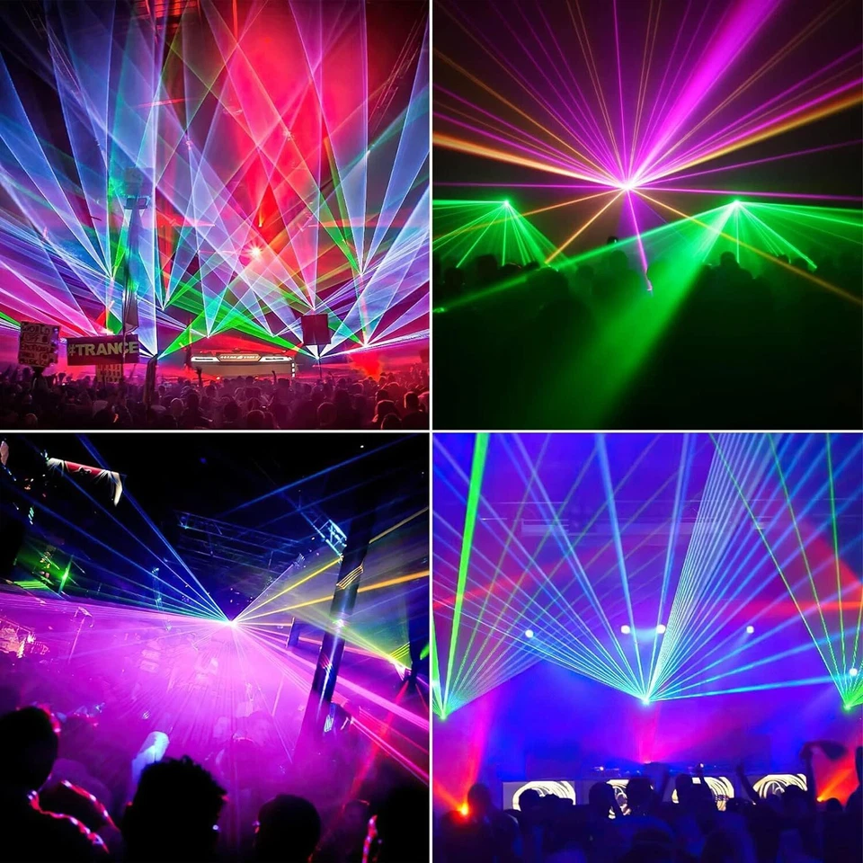 5 Len 5 Beam RGBYC DJ Laser Light DMX Laser Projector show Stage Effect Lighting - Image 3 of 4