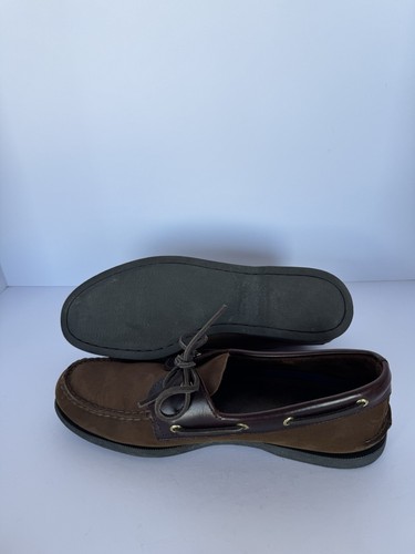 SPERRY TOP~ZAPATOS DE VESTIR/CASUALES DE GAMUZA Y CUERO SIDER PARA HOMBRE, TALLA 12M, USADOS UNA VEZ++ - Imagen 16 de 17