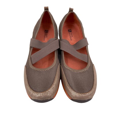 White Mountain Womens Shoes Mary Jane Flats Size 8 M Brown Taupe Slip on W18844