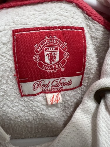 Manchester United Hoodie White MU Official Red Devils Collection - Youth 14 - Picture 2 of 6
