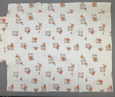 Vintage Kopfkissenbezüge 50er 60er Jahre 2er Set Baumwolle Aussteuer Retro