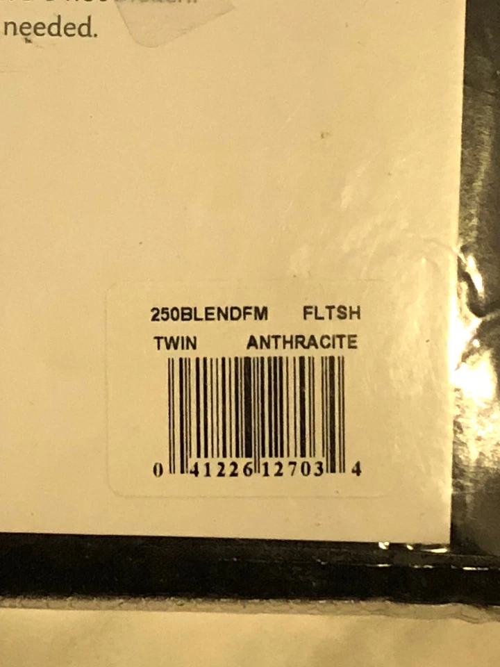 Sábana plana rica en algodón 250TC 66x96 Everyday Living - negra - doble fácil cuidado Foto 4 de 4