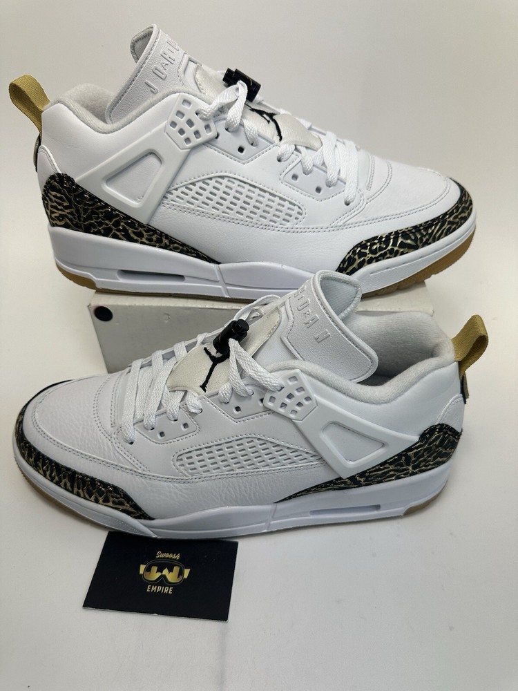 Nike Jordan Spizike Low White Metallic Gold Men's Size 12 HJ9019-100