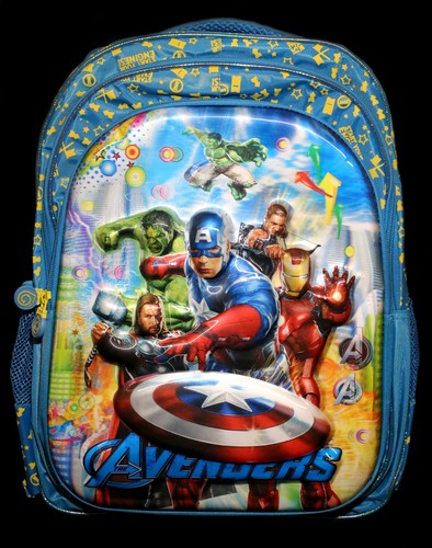 Zaino / zainetto scuola The Avenger 3D CON OLOGRAMMA DI HULK E CAPITAN  AMERICA | eBay