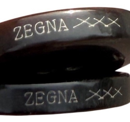 9 Zegna XXX Couture Logo Buttons Silk Thread Labels & Dust Bag | Centoventimila - Picture 5 of 8