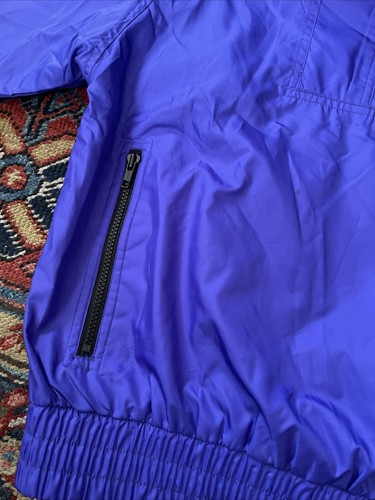 Vintage White Stag Skiwear Ski Jacket Men's S Retro 80s 90s Ski Purple Neon - Picture 4 of 9