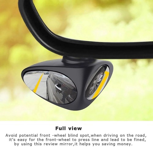 2-Side Car Blind Spot Convex Mirror 360° Adjustable Rear View Parking Mirror HD - Picture 10 of 12