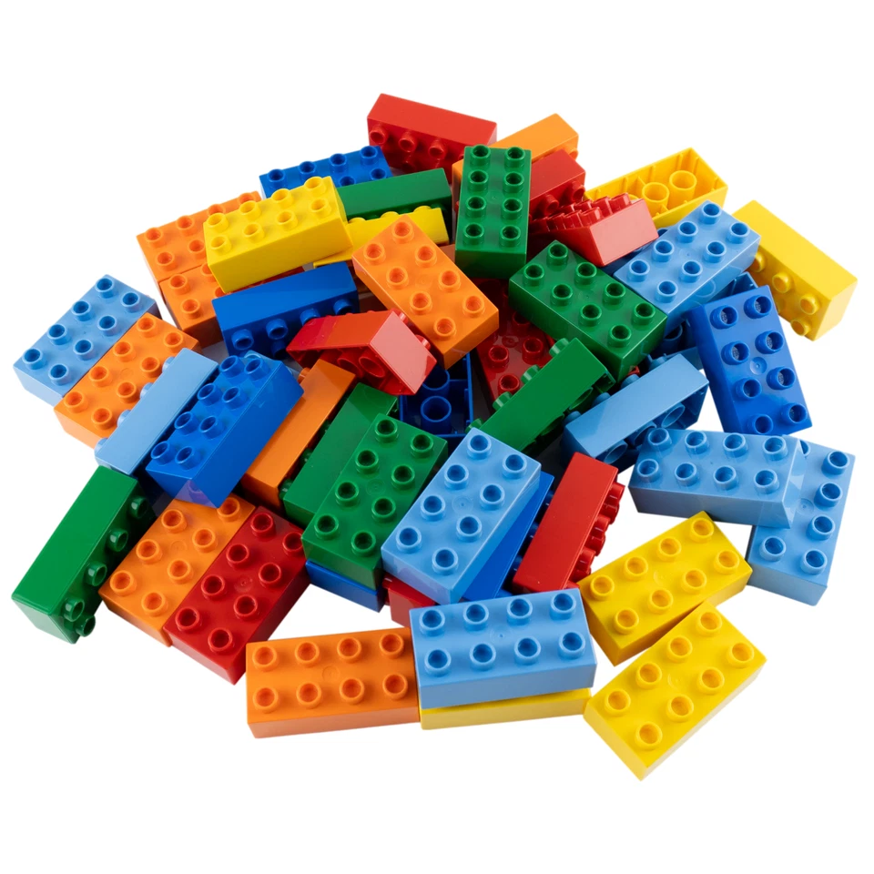 LEGO® DUPLO® 2x4 Steine Bausteine - 50 Stück - Grundbausteine NEU