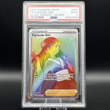 PSA 9 FURISODE GIRL RAINBOW SECRET 205/195 2022 POKEMON SWSH SILVER TEMPEST on eBay