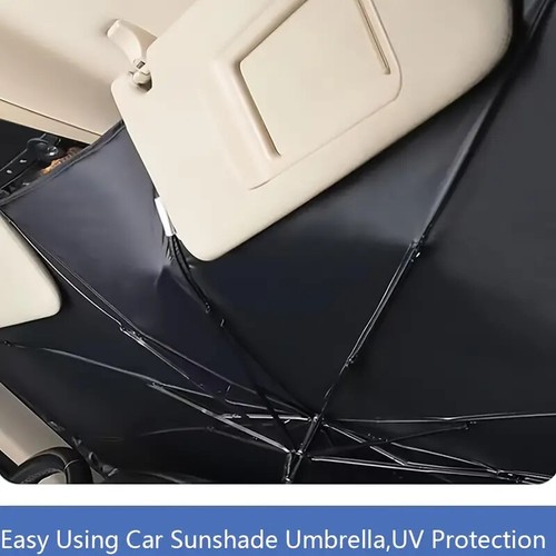 Car Windshield Sun Shade Foldable Umbrella Front Window Cover Visor Umbrella NEW - Picture 15 of 16