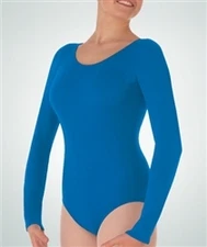  Body Wrappers Plus Size Leotard Long Sleeve - 4X - Black